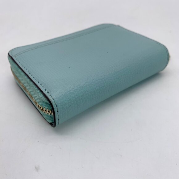 Kate Spade Darcy Sky Blue Pebbled Leather Zip Around Card Case - Picture 9 of 10